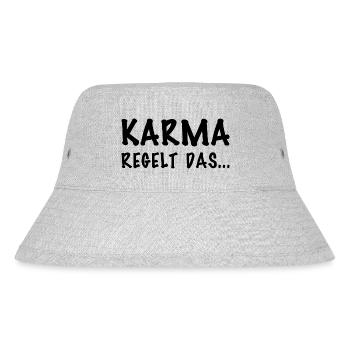 KARMA - Stanley/Stella recycelter Bucket Hat - Grau meliert - Vorne