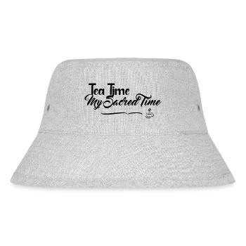 Tea Time - My Sacred Time - Stanley/Stella Recycled Bucket Hat - heather grey - Front