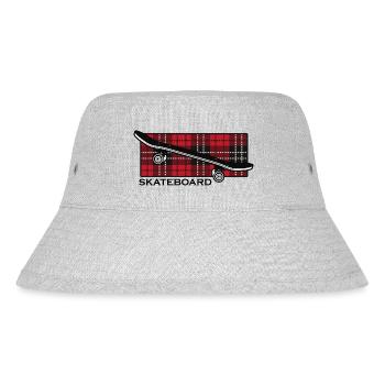 skateboard skate-life halfpipe skateboarder sk8 - Stanley/Stella Recycled Bucket Hat - heather grey - Front