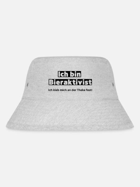 Bieraktivist Sprüche Malleurlaub - Stanley/Stella recycelter Bucket Hat - Grau meliert