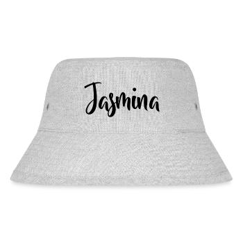 Vorname Jasmina - Stanley/Stella recycelter Bucket Hat - Grau meliert - Vorne