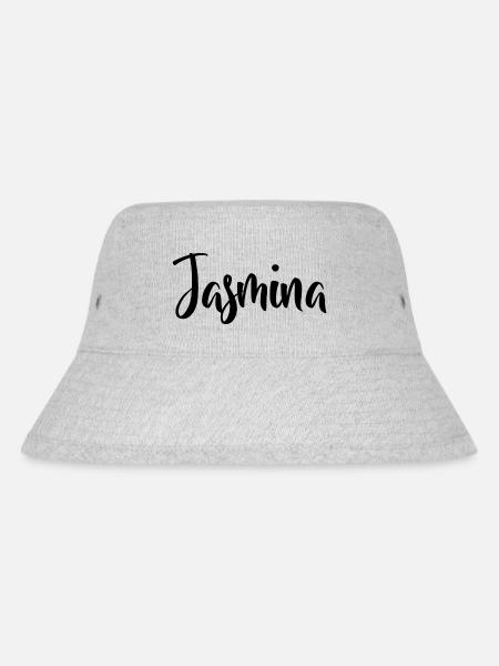 Vorname Jasmina - Stanley/Stella recycelter Bucket Hat - Grau meliert