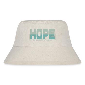 HOPE überleben allein - Stanley/Stella recycelter Bucket Hat - Naturweiß - Vorne