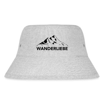 Wanderliebe - (3) - Stanley/Stella recycelter Bucket Hat - Grau meliert - Vorne