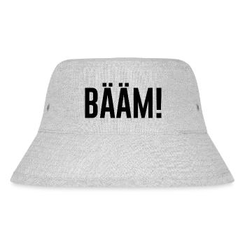 Bääm Geschenkidee Sprüche Spruch - Stanley/Stella recycelter Bucket Hat - Grau meliert - Vorne