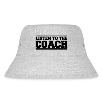 Trainer Coach Tennis Trainerin Fußball Mann Lustig - Stanley/Stella recycelter Bucket Hat - Grau meliert - Vorne