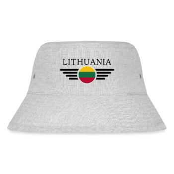Lithuania Style T-Shirt - Stanley/Stella Recycled Bucket Hat - heather grey - Front