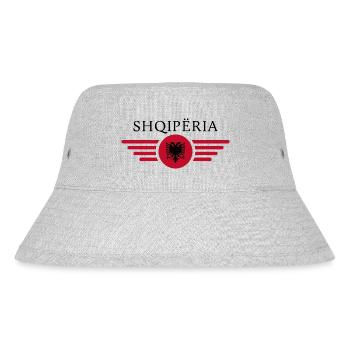 Albania Style Design T-Shirt - Stanley/Stella Recycled Bucket Hat - heather grey - Front