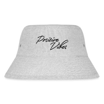 Positive Vibes - Stanley/Stella Recycled Bucket Hat - heather grey - Front