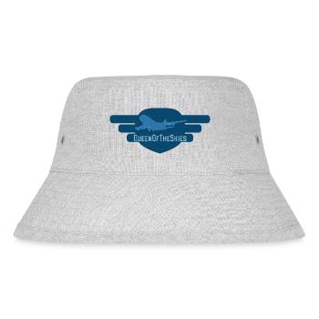 QueenOfTheSkies - Stanley/Stella recycelter Bucket Hat - Grau meliert - Vorne