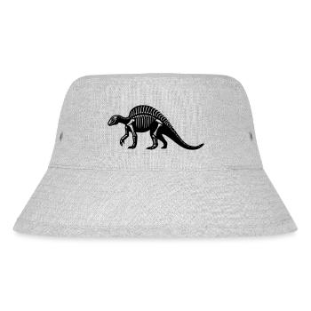 Dinosaur Fossil - Stanley/Stella Recycled Bucket Hat - heather grey - Front