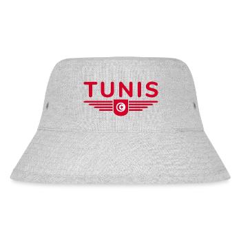 Tunis Design – Pour les amoureux de la capitale - Bob recyclé Stanley/Stella - gris chiné - Devant