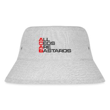 All CEOs - Stanley/Stella recycelter Bucket Hat - Grau meliert - Vorne
