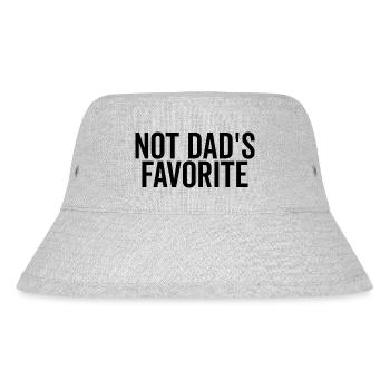 Nicht Papas Favorit - Stanley/Stella recycelter Bucket Hat - Grau meliert - Vorne