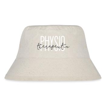 Stilvolles Design für die Physiotherapeutin - Stanley/Stella recycelter Bucket Hat - Naturweiß - Vorne