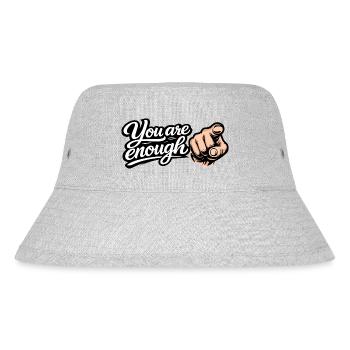 You are enough – Motivation & Self-Love - Stanley/Stella Recycled Bucket Hat - heather grey - Front