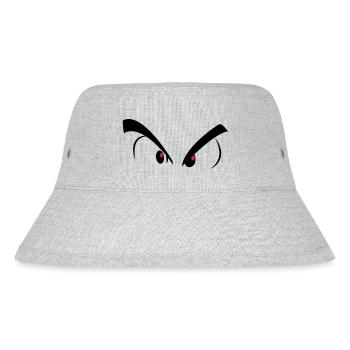 Augen - Stanley/Stella recycelter Bucket Hat - Grau meliert - Vorne