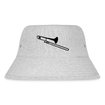 Posaune - Stanley/Stella recycelter Bucket Hat - Grau meliert - Vorne