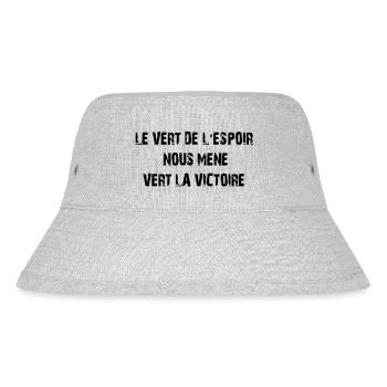 le_vert_de_l'espoir - Stanley/Stella Recycled Bucket Hat - heather grey - Front