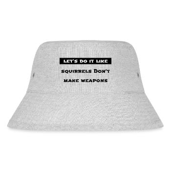 gift awesome peace bday global peace love anti war - Stanley/Stella Recycled Bucket Hat - heather grey - Front