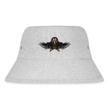Eagle Wing Aille Royal Helm Biker Motorrad alt 80 - Stanley/Stella recycelter Bucket Hat - Grau meliert - Vorne