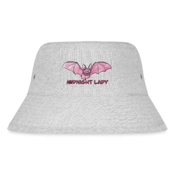 Midnight Lady / Bat / Baby / Gothic / Night - Stanley/Stella Recycled Bucket Hat - heather grey - Front