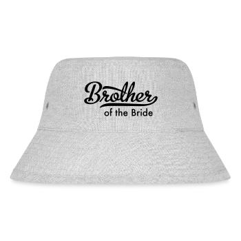 Bruder der Braut - Stanley/Stella recycelter Bucket Hat - Grau meliert - Vorne