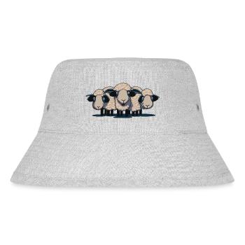 Schaf I Schafe I, Schafherde I HerdeI I Geschenk - Stanley/Stella recycelter Bucket Hat - Grau meliert - Vorne