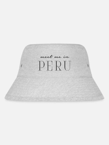 Ich liebe Peru - Stanley/Stella recycelter Bucket Hat - Grau meliert