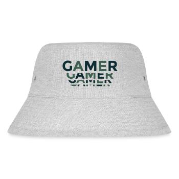 Spieler - Stanley/Stella recycelter Bucket Hat - Grau meliert - Vorne