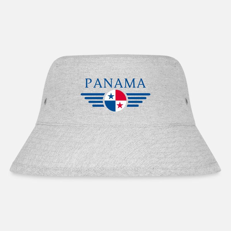 Ich liebe Panama - Stanley/Stella recycelter Bucket Hat - Grau meliert