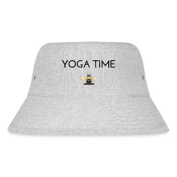 Yoga-Zeit - Stanley/Stella recycelter Bucket Hat - Grau meliert - Vorne