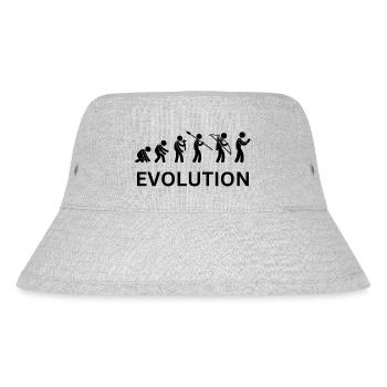 evolution - Stanley/Stella recycelter Bucket Hat - Grau meliert - Vorne