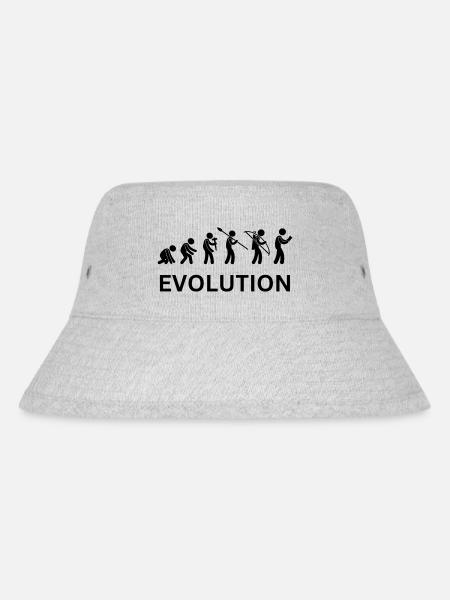 evolution - Stanley/Stella recycelter Bucket Hat - Grau meliert
