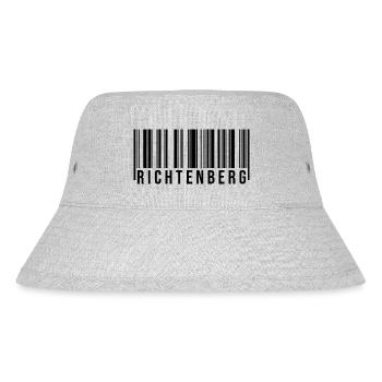 Richtenberg Strichcode - Stanley/Stella recycelter Bucket Hat - Grau meliert - Vorne