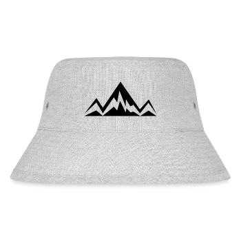 Berge - Stanley/Stella recycelter Bucket Hat - Grau meliert - Vorne
