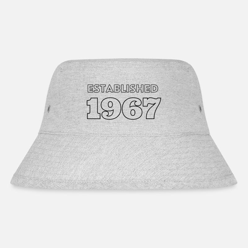 Established 1967 - Stanley/Stella Recycled Bucket Hat - heather grey
