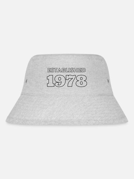 Established 1978 - Stanley/Stella recycelter Bucket Hat - Grau meliert