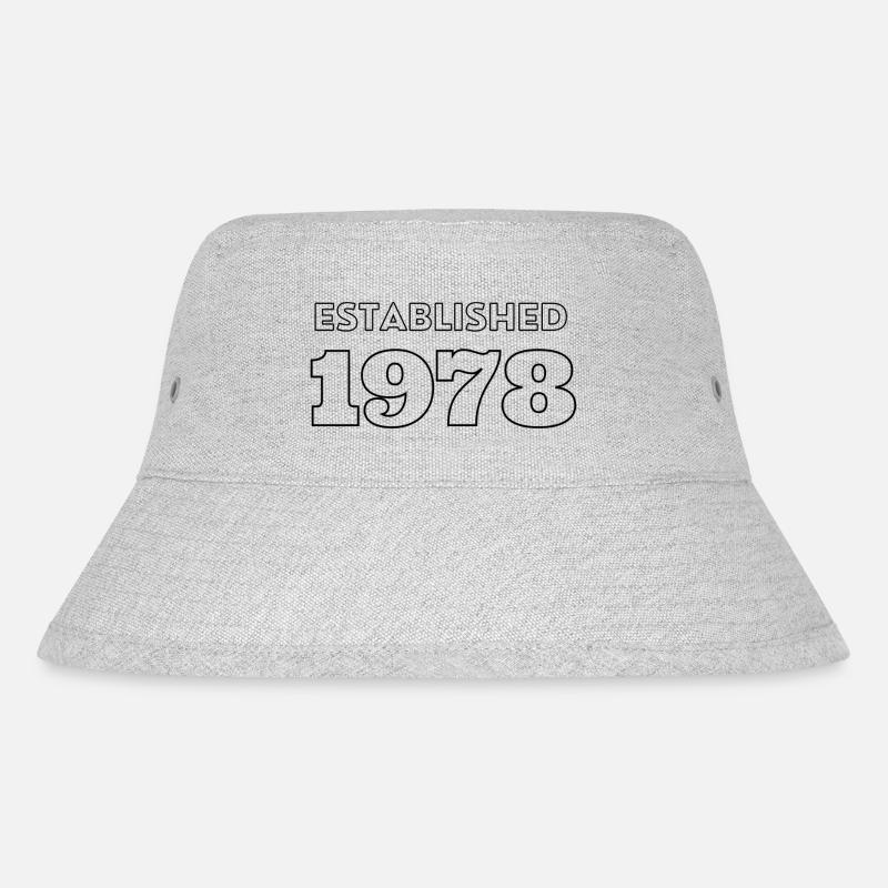 Established 1978 - Stanley/Stella recycelter Bucket Hat - Grau meliert