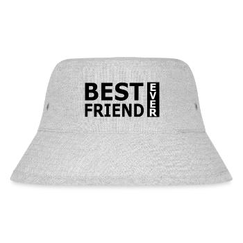 Bester Freund - Stanley/Stella recycelter Bucket Hat - Grau meliert - Vorne