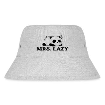 Mrs Lazy - Stanley/Stella recycelter Bucket Hat - Grau meliert - Vorne
