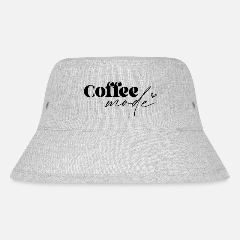 Coffee Mode - Stanley/Stella recycelter Bucket Hat - Grau meliert