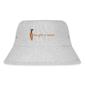 I'm just a Carrot - Stanley/Stella Recycled Bucket Hat - heather grey - Front