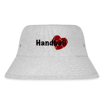 Handball Herz - Stanley/Stella recycelter Bucket Hat - Grau meliert - Vorne
