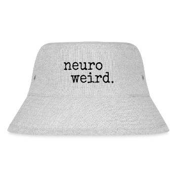 neuroweird. Casual neurodiverse inspiration - Stanley/Stella Recycled Bucket Hat - heather grey - Front