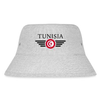 T-shirt design de style tunisien - Bob recyclé Stanley/Stella - gris chiné - Devant
