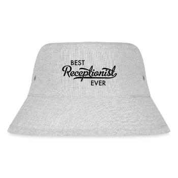 Rezpetionist - Stanley/Stella recycelter Bucket Hat - Grau meliert - Vorne