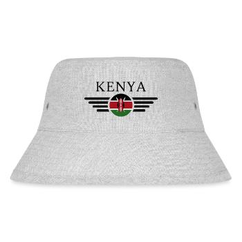 I Love Kenya, Elegance Style Design T-Shirt - Stanley/Stella Recycled Bucket Hat - heather grey - Front