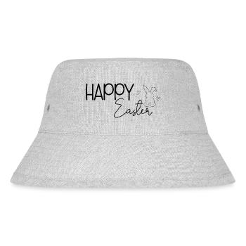 Happy Easter 🐰🌸 - Stanley/Stella recycelter Bucket Hat - Grau meliert - Vorne