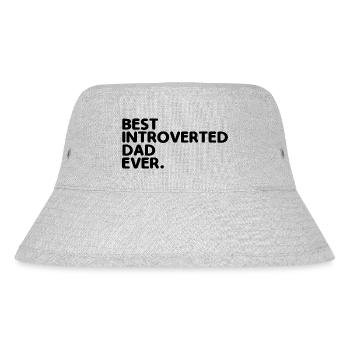 Meilleur dicton de papa introverti pour les introvertis - Bob recyclé Stanley/Stella - gris chiné - Devant